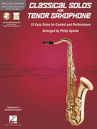 Classical Solos for Tenor Saxophone Book & Online Audio -P.O.P. cover
